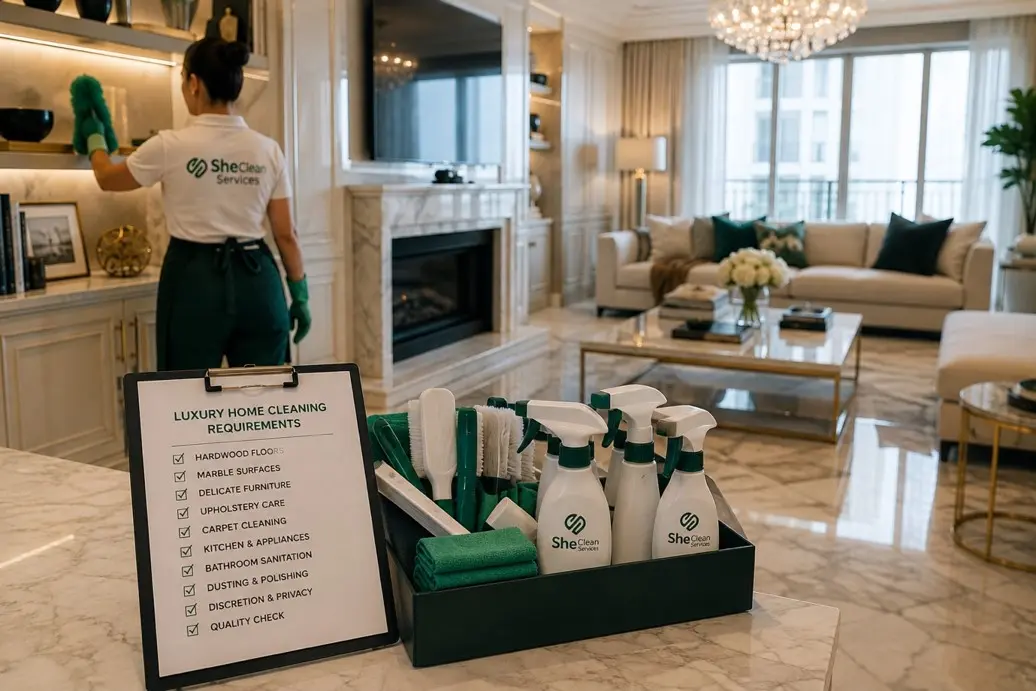 luxury home cleaning company SHE CLEAN